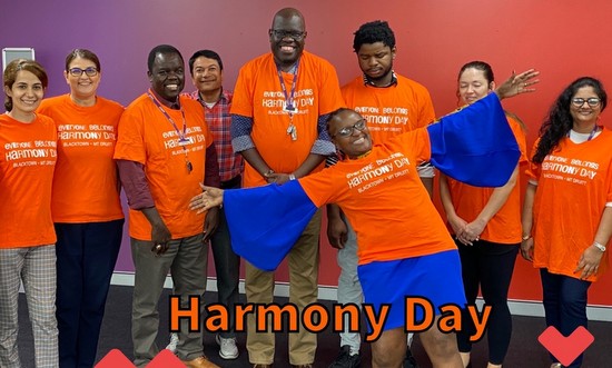 SydWest staff dressed for Harmony Week
